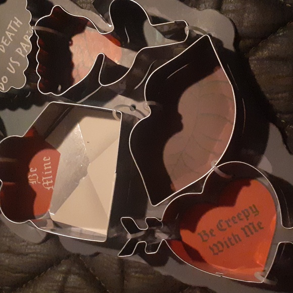 Stainless Steel Goth Valentine's Day Cookie Cutters - Picture 3 of 6